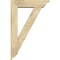 Ekena Millwork Traditional Traditional Rough Sawn Bracket w/ Offset Brace, Douglas Fir, 6"W x 22"D x 34"H BKT0604X22X34TRA01RDF - alternate 4